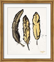 Golden Feathers I Fine Art Print