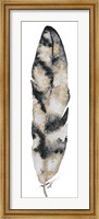 Black and Gold Feather Fine Art Print