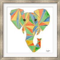 Vibrant Retro Elephant Fine Art Print