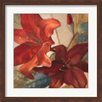 Crimson Fleurish I Fine Art Print