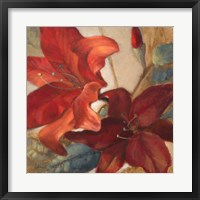 Crimson Fleurish I Fine Art Print
