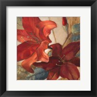 Crimson Fleurish I Framed Print