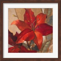 Crimson Fleurish II Fine Art Print