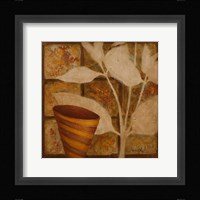 Little Striped Vase II Framed Print