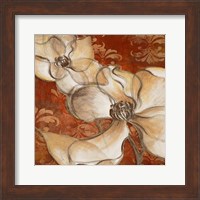 Whispering Magnolia on Red II Fine Art Print