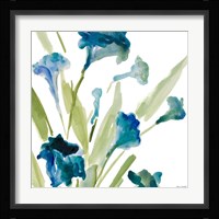 Teal Belles Square II Fine Art Print