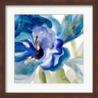 Delicate Blue Square II Fine Art Print