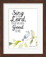 Sing to the Lord Fine Art Print