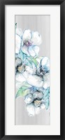 Moonlit Floral Panel I Fine Art Print