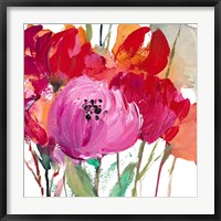 Red and Pink Flower Garden Fine Art Print