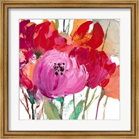 Red and Pink Flower Garden Fine Art Print
