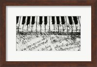 Black & White Piano Keys Fine Art Print