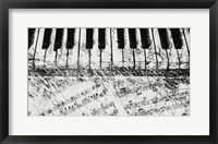 Black & White Piano Keys Fine Art Print