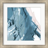 Blue on White Abstract I Fine Art Print