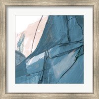 Blue on White Abstract II Fine Art Print