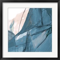 Blue on White Abstract II Fine Art Print