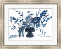 Blue Floral in Vase Fine Art Print