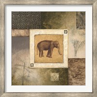 Elephant Woodcut Fine Art Print