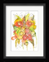 Bursting Wildflowers II Framed Print