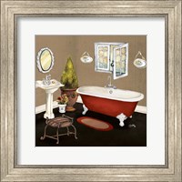 Red Master Bath I Fine Art Print