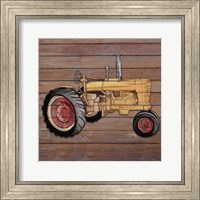 Tractor on Wood I Fine Art Print