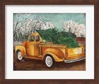 Yellow Truck and Tree III Fine Art Print