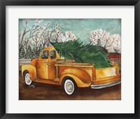 Yellow Truck and Tree III Framed Print