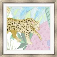 Playful Cheetah in Yellow Fine Art Print