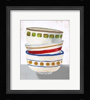 Stacked Bowls I Framed Print