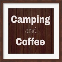 Camping & Coffee Brown Fine Art Print
