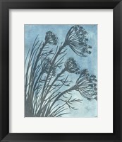 Tall Grasses on Blue II Fine Art Print