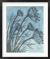 Tall Grasses on Blue II Fine Art Print