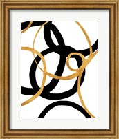 Black and Gold Stroke II Fine Art Print