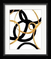 Black and Gold Stroke II Fine Art Print
