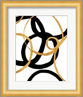 Black and Gold Stroke II Fine Art Print