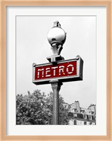 Metro in Paris (Red) Fine Art Print