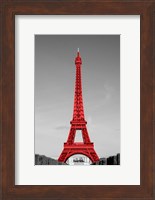 Paris in the Day in Red Fine Art Print
