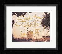 Seek Thrills In Life Fine Art Print