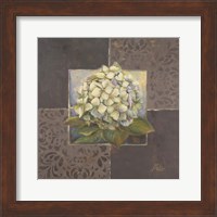 Hydrangeas on Brown II Fine Art Print