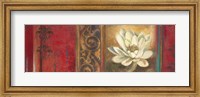 Red Eclecticism with Water Lily Fine Art Print