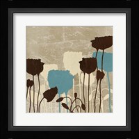 Floral Simplicity III (blue) Framed Print