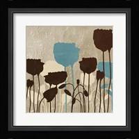 Floral Simplicity IV (blue) Framed Print