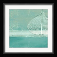 Less is More on Teal I Framed Print