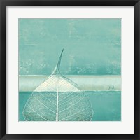 Less is More on Teal II Framed Print