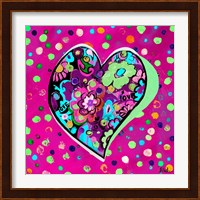 Neon Hearts of Love II Fine Art Print