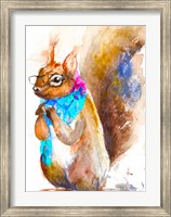 Hipster Squirrel Fine Art Print