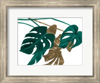 Modern Jungle Leaves I Fine Art Print