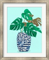 Jungle Leaves in Vase Fine Art Print