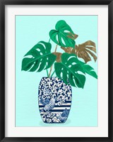 Jungle Leaves in Vase Fine Art Print