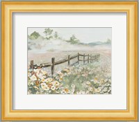 Fence with Flowers Fine Art Print